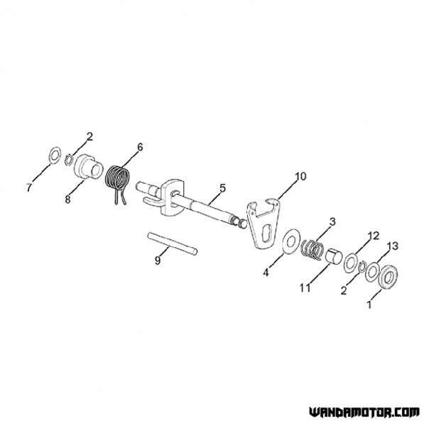 #04 AM6 gear shift shaft spacer-2