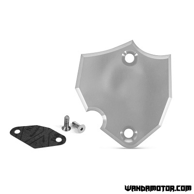 Oil pump cover Minarelli AM6 aluminium silver