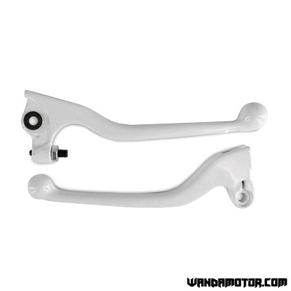 Brake / Clutch Lever Set White Senda '03->