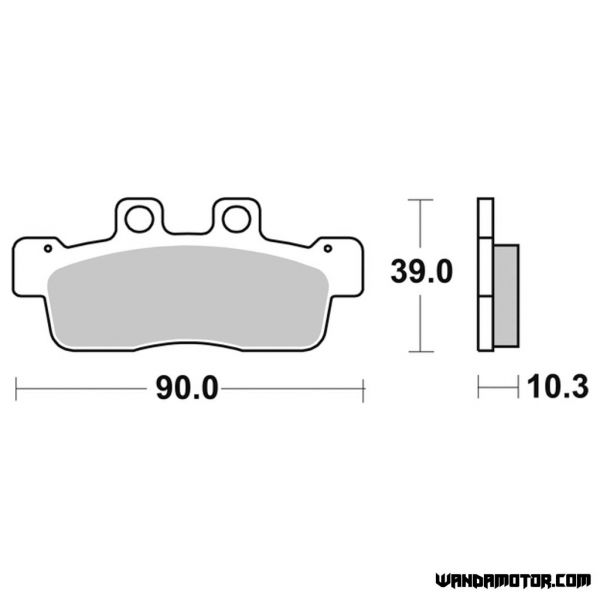 Brake pads SBS 207HF-2