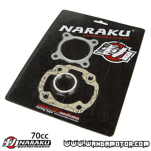 Gasket kit top end Naraku Minarelli horizontal AC 70cc