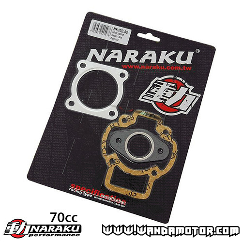 Gasket kit top end Naraku Piaggio AC 70cc