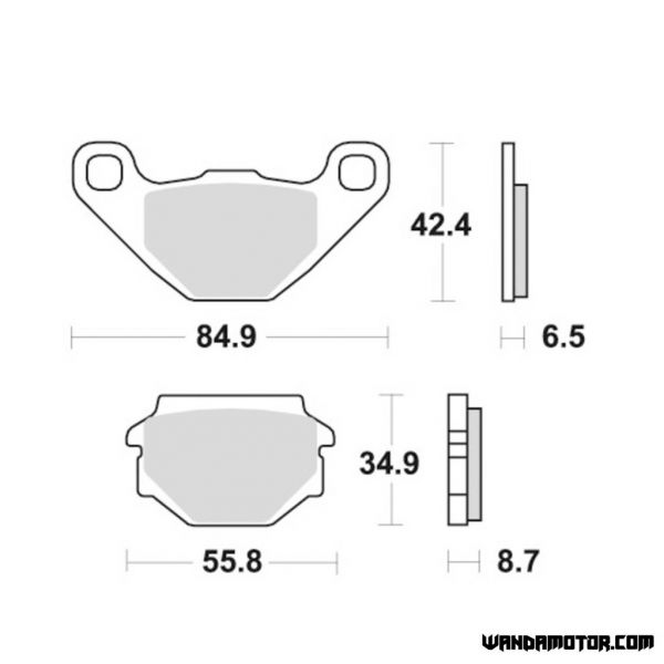 Brake pads SBS 113HF-2