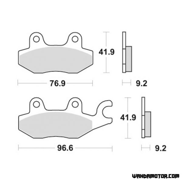 Brake pads SBS 119HF-2