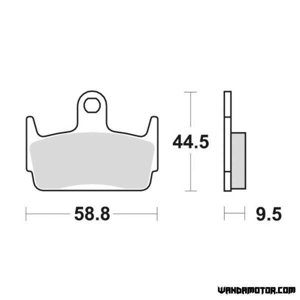 Brake pads SBS 129HF-2