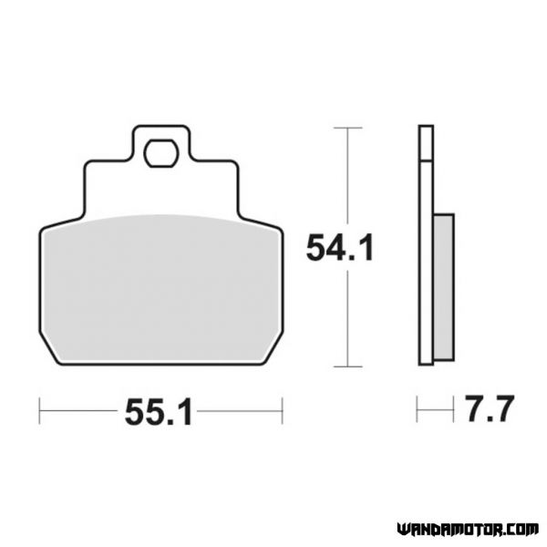 Brake pads SBS 191MS-2