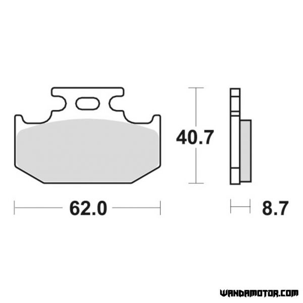 Brake pads SBS 632HF-2