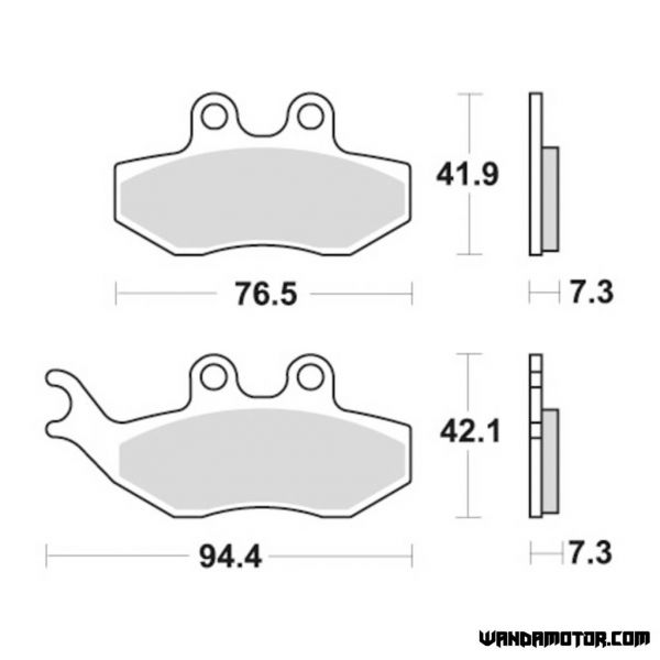 Brake pads SBS 774HF-2