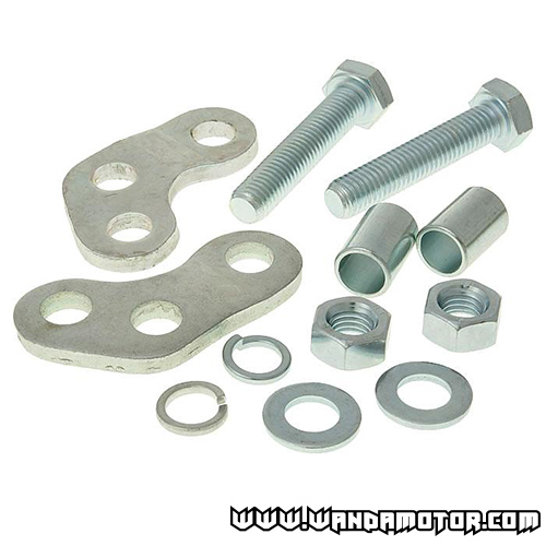 Riser/lowering kit Derbi silver