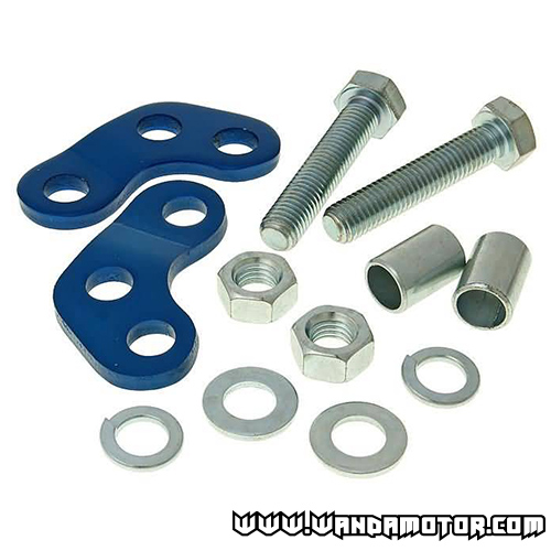 Shock absorber adapters Derbi blue