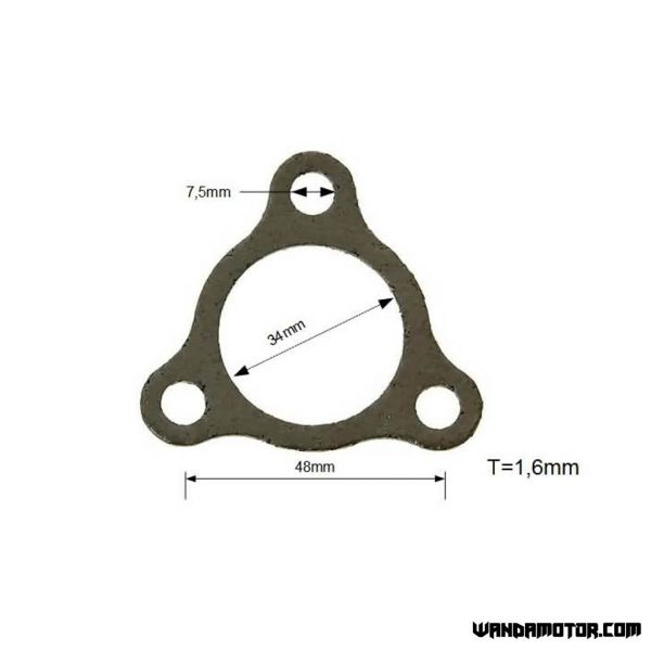 Exhaust gasket 2-stroke scooter-2