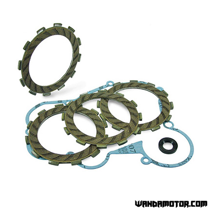 Clutch disc kit + gaskets Derbi <-'05