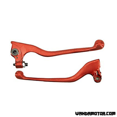 Lever kit anodized Derbi Senda red