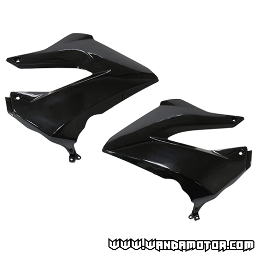 Side covers front Derbi Senda '00-08 black