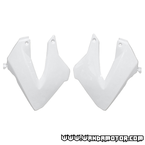 Side covers front Derbi Senda '00-08 white