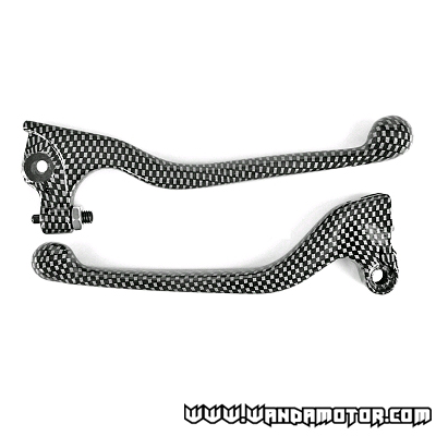 Brake/cluth lever kit Senda '03-> carbon