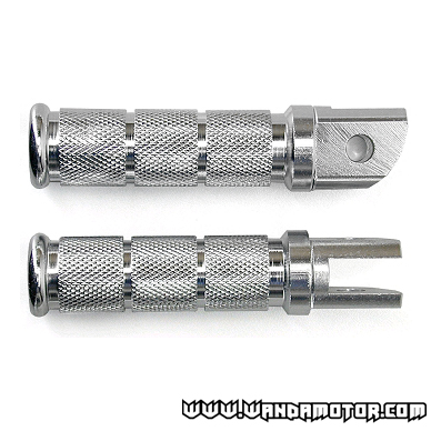 Footrest pair alloy silver, Aprilia RS 99 (model 2)