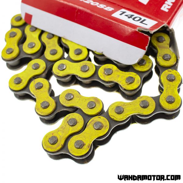 Chain RK 420SB-140 yellow-2