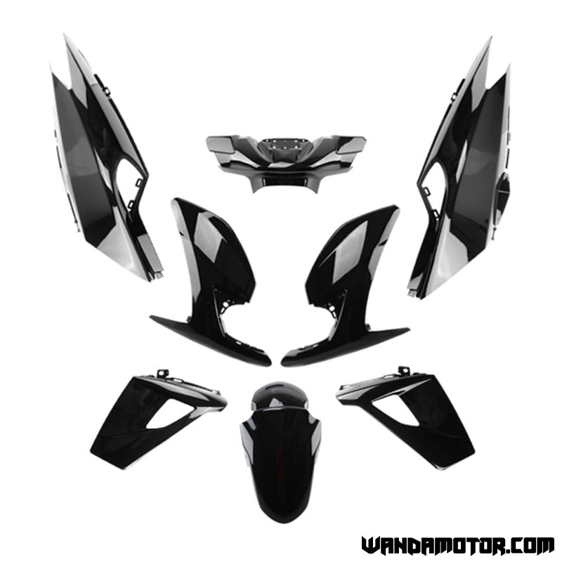 Plastic set Peugeot Speedfight 4 black