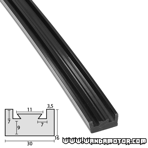 Slide rail Yamaha 139cm graphite