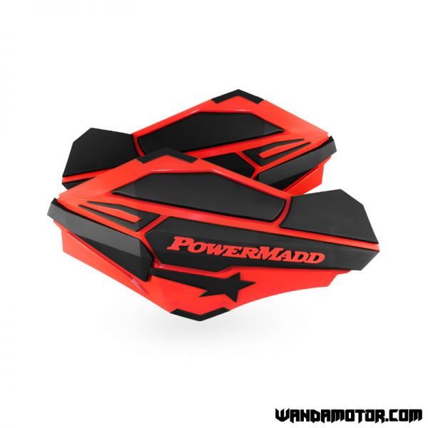 Handguards PowerMadd Sentinel red