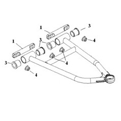 Sno-X A-arm bush kit 175/176