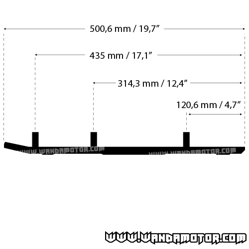 Ohjausrauta Ski-Doo malli 1 Ripper