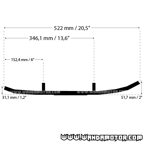 Guide rails Lynx / Ski-Doo model 4 Ripper