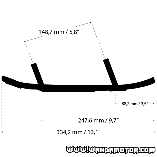 Ohjausraudat Lynx / Ski-Doo malli 6 Ripper