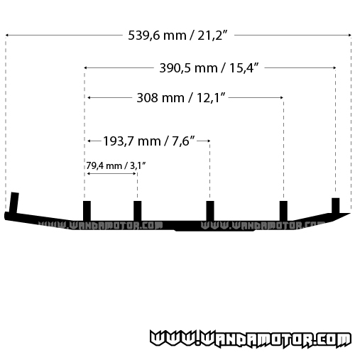 Ohjausrauta Yamaha malli 4 Ripper