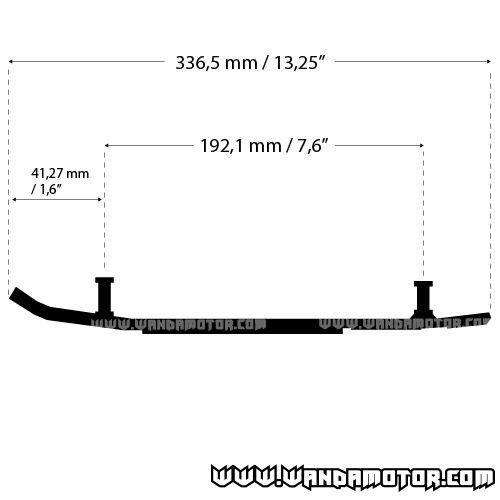 Guide rail Yamaha model 8 Ripper