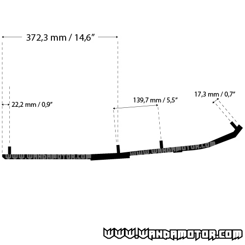 Guide rail Yamaha model 9 Ripper