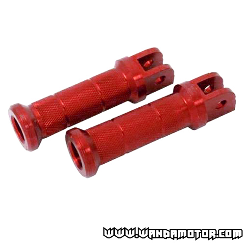 Foot pegs Monkey CNC red