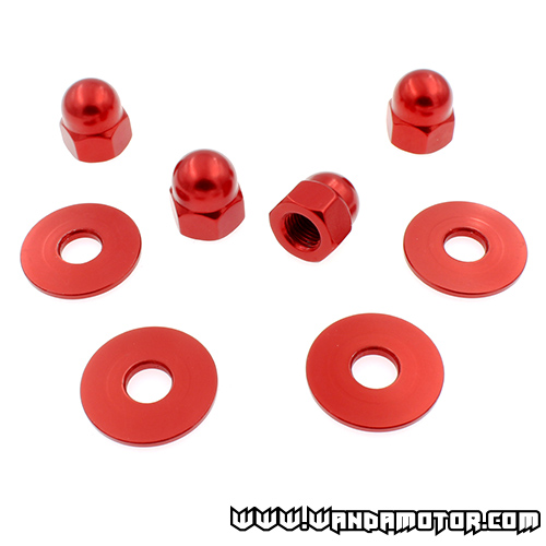 Shock absorber nuts Monkey red