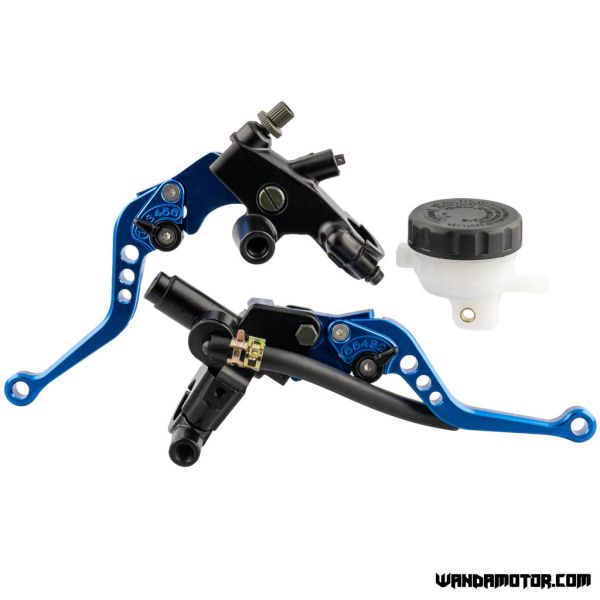 Lever kit CNC Stunt blue-1