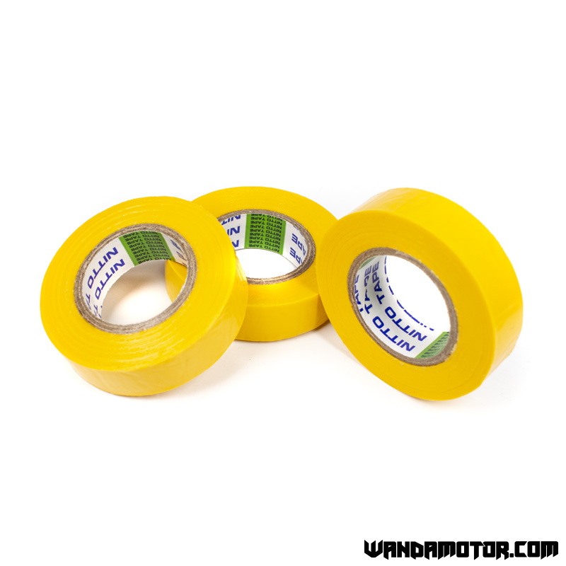 PVC insulation tape roll yellow 3pcs