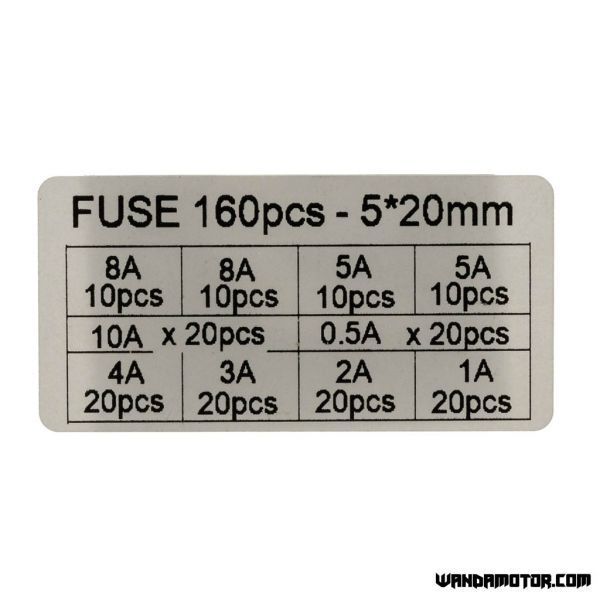 Glass fuse assortment 160pcs-2