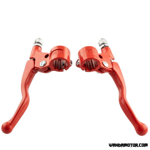 Moped lever kit short red