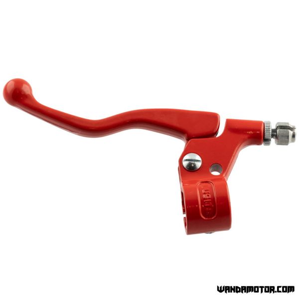 Moped lever kit short red-2