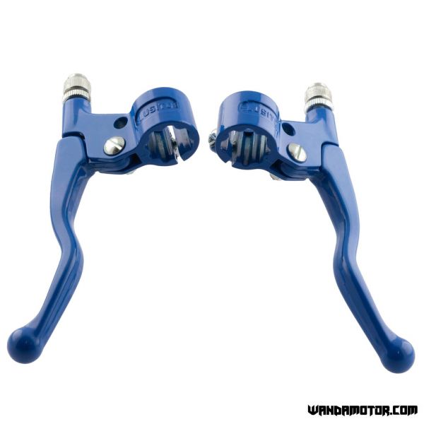 Moped lever kit short blue-1