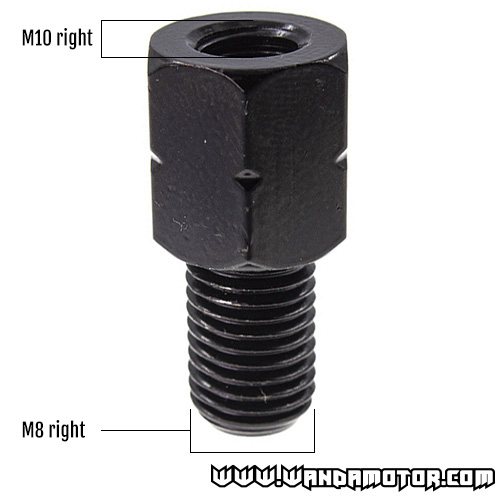 Mirror adapter M10 right - M8 right