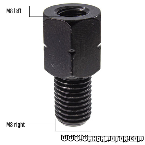 Mirror adapter M8 left - M8 right