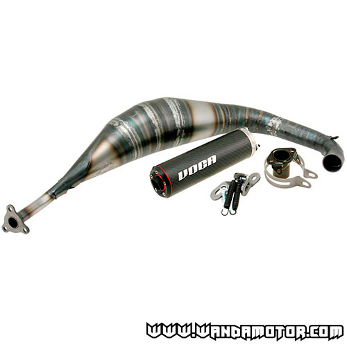 Exhaust system Voca Rookie 50/70cc Derbi Senda carbon