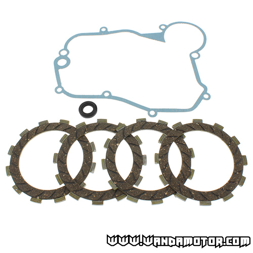 Clutch disc kit + gaskets Derbi Senda '06->