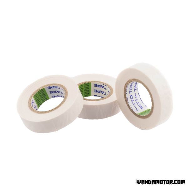 PVC insulation tape roll white 3pcs