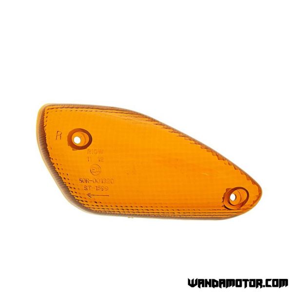 Indicator lens front right Yamaha Aerox <-2012 smoke-1