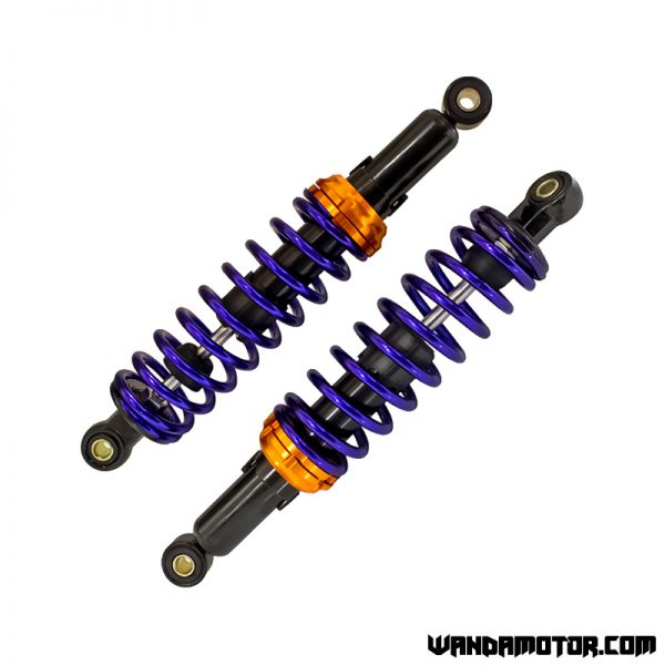 Ajotech Black & Blue rear shock absorber pair 300mm-1