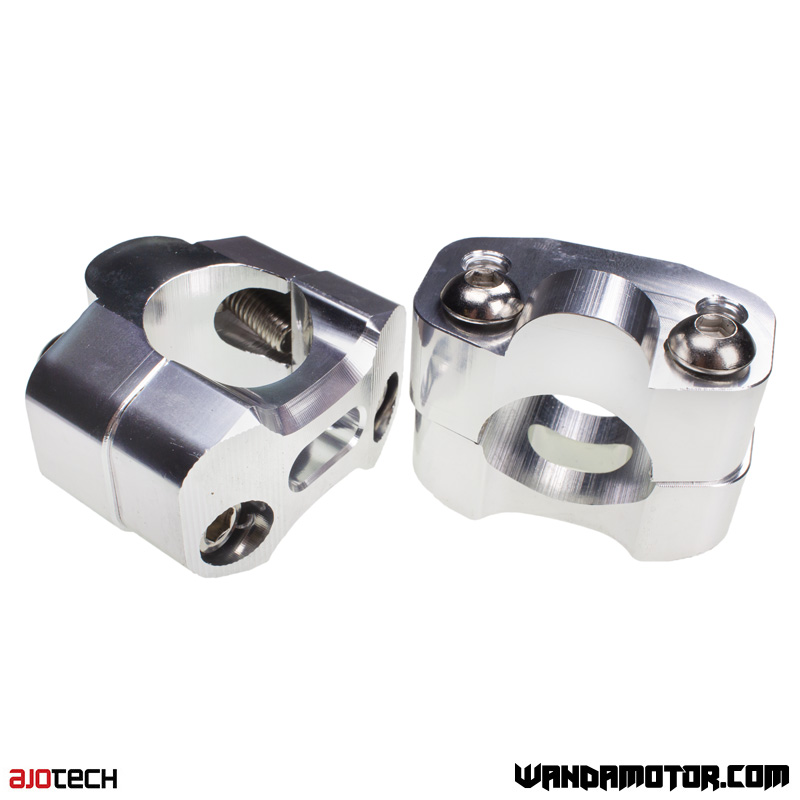 Handlebar mounting kit Ajotech fatbar silver