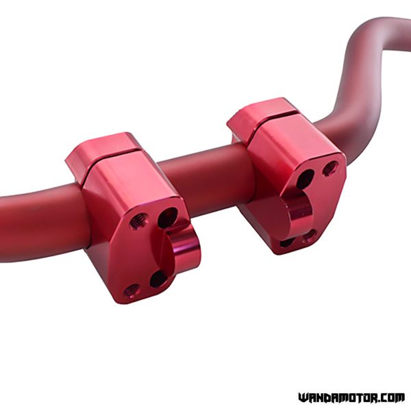 Handlebar mounting kit Ajotech fatbar red-3