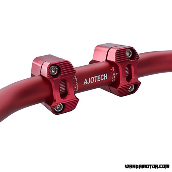 Handlebar mounting kit Ajotech fatbar red-2